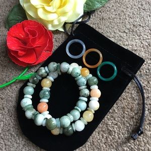 Burmese Jade  Bracelet and ring set !